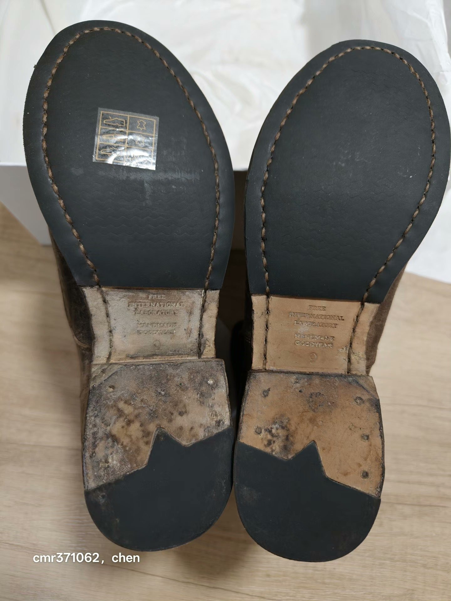 Visvim 25AW Virgil Boots Folk — label