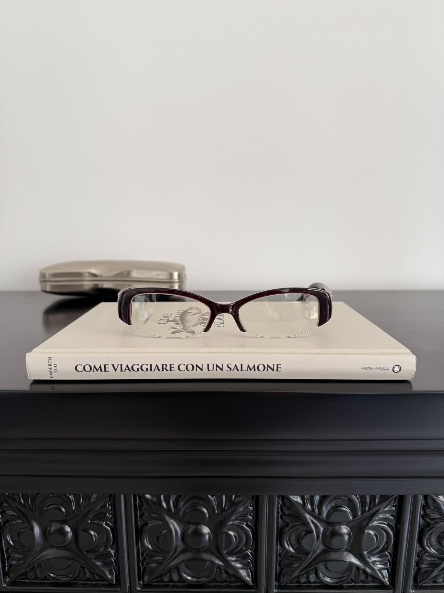 Jean Paul Gaultier Rivet Cat-Eye Glasses — back