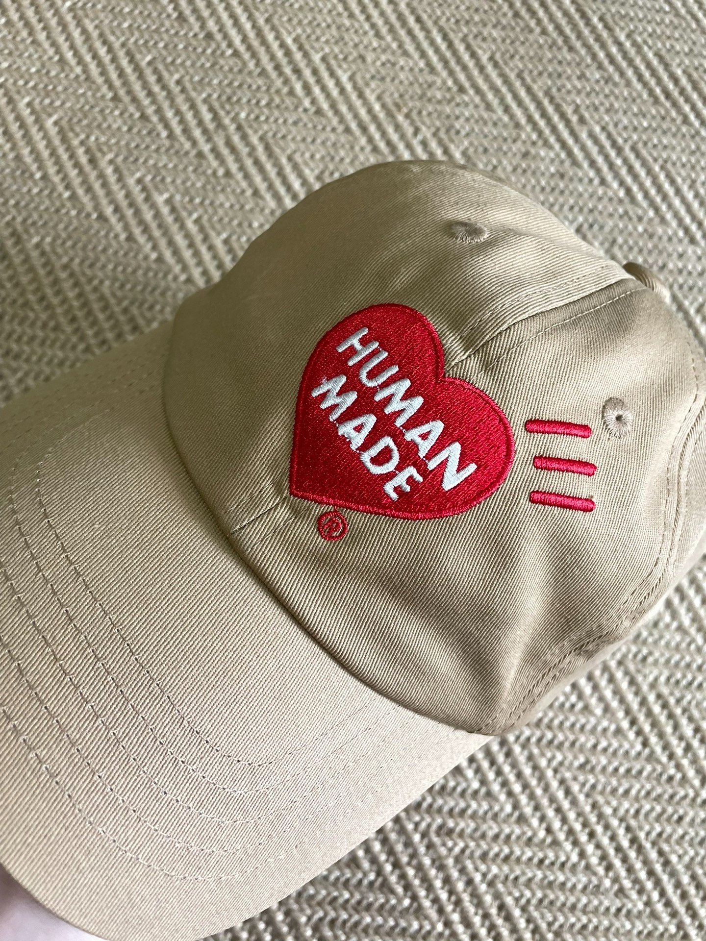 Human Made 6 Panel Red Heart Logo Cap