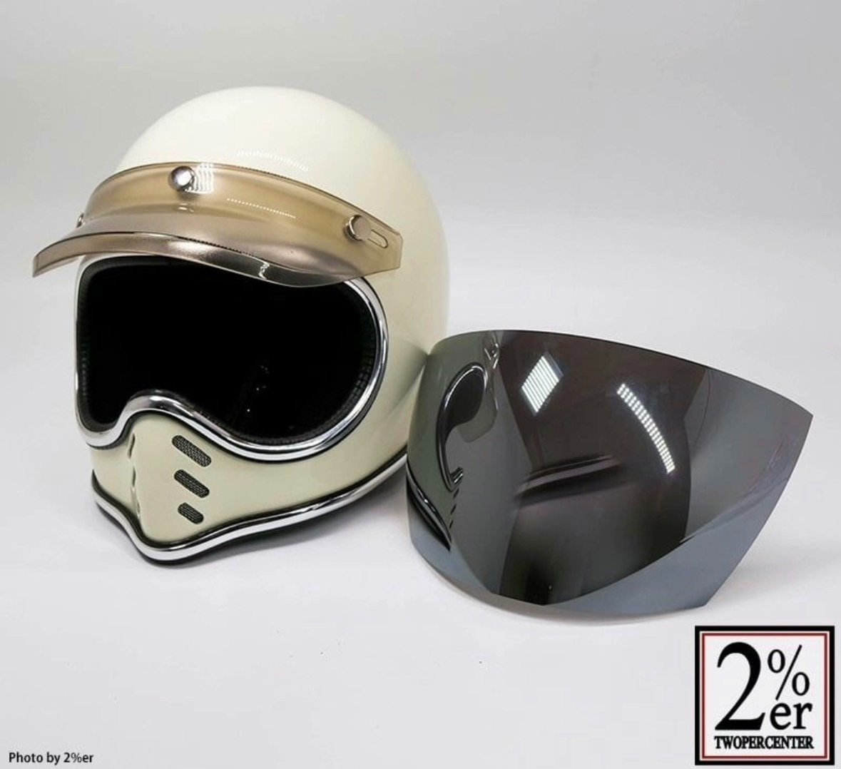 NO BUDZ BURST CHROME CROSS Retro Moto Helmet — label