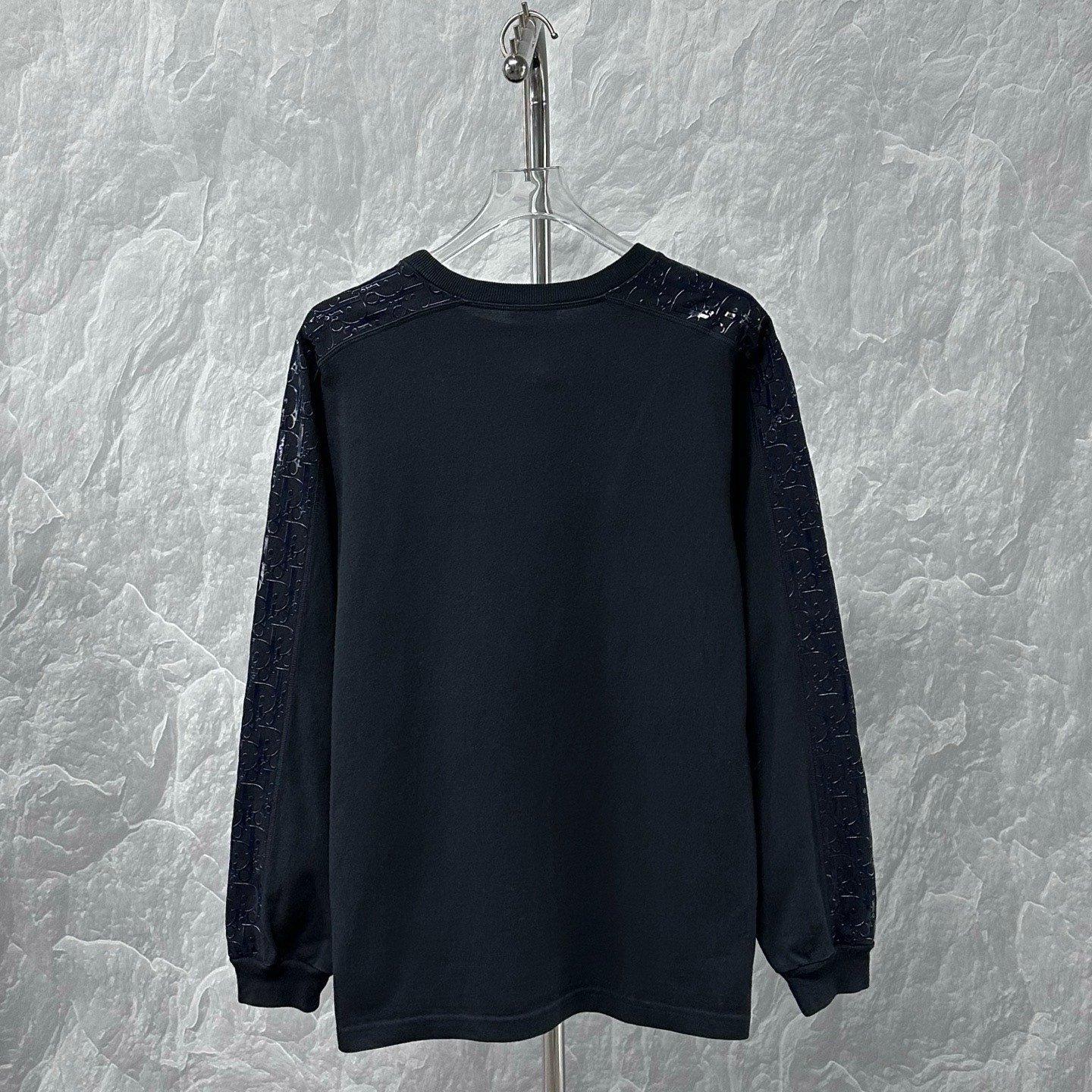 Dior Side Logo Print Black Sweatshirt — detail