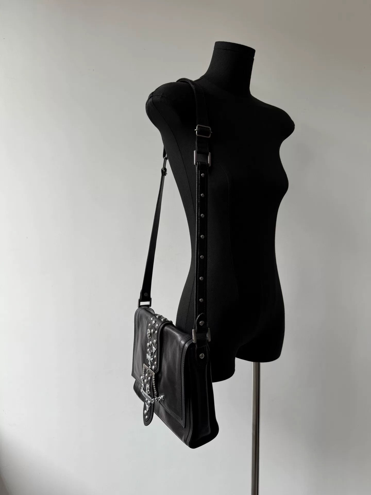 Jean Paul Gaultier Runway Crossbody Bag — label