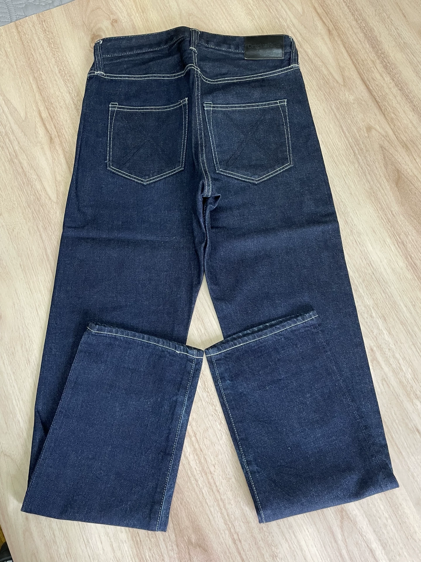 OriginalFake KAWS Raw Denim Jeans — detail