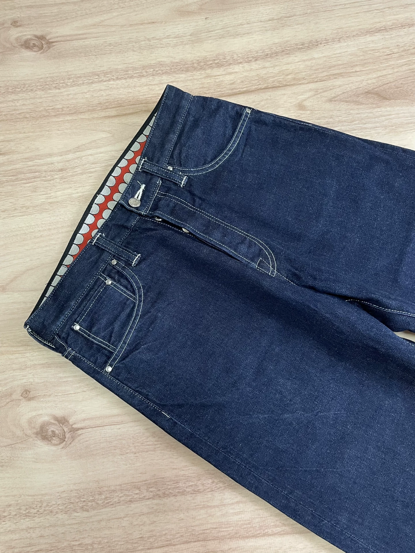 OriginalFake KAWS Raw Denim Jeans — back