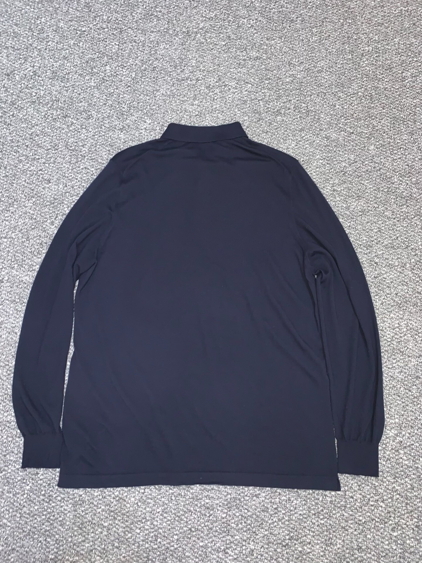 Loro Piana Gok King's Gift Long Sleeve Polo — back