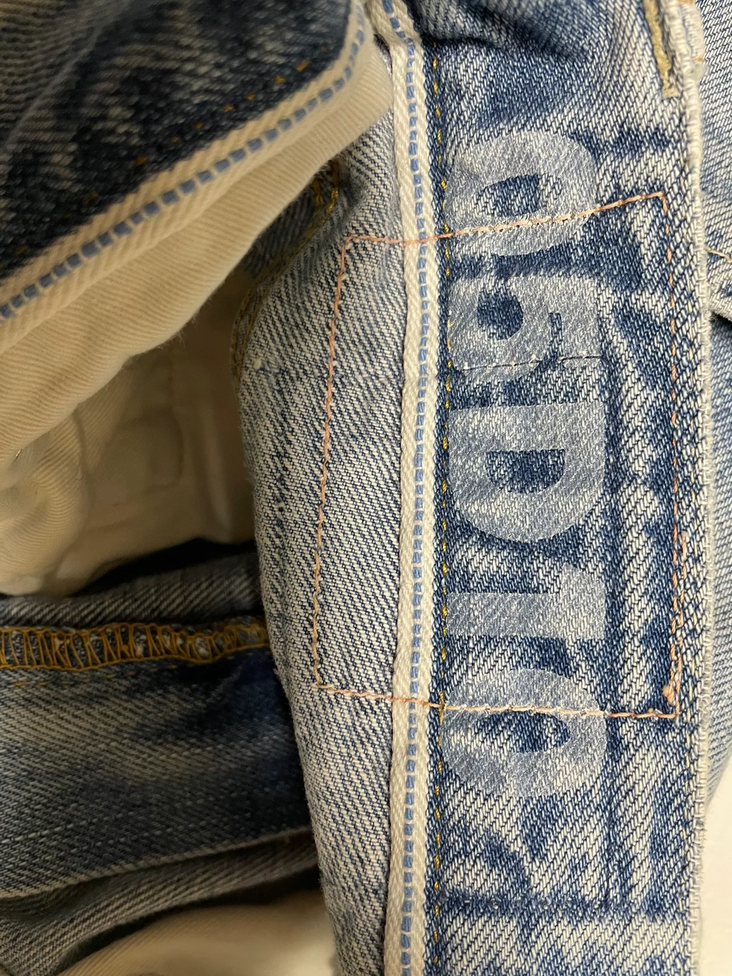 VISVIM 05D10 Cross Patch Jeans — detail