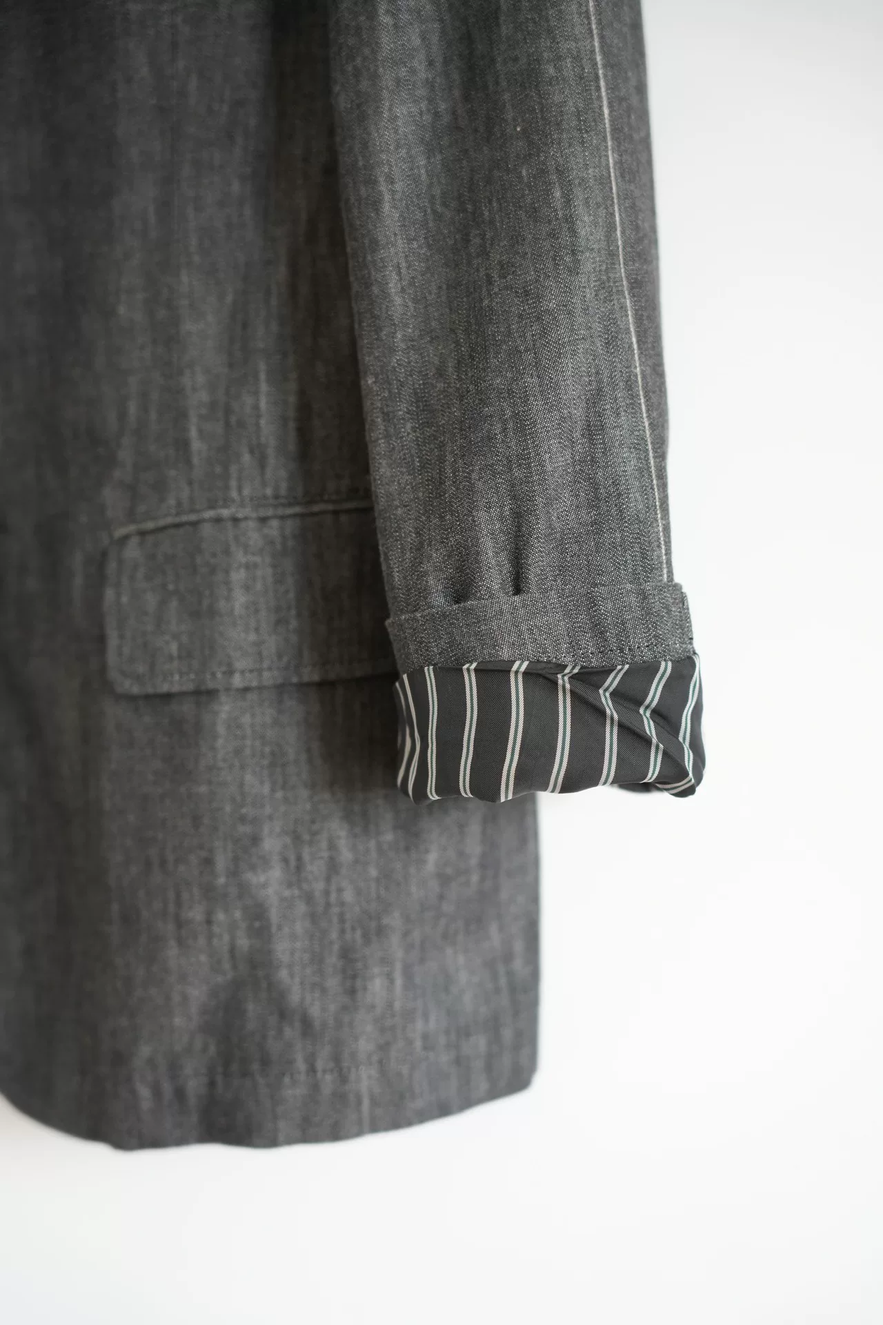 Yohji Yamamoto 10SS Striped Sleeve Suit — label