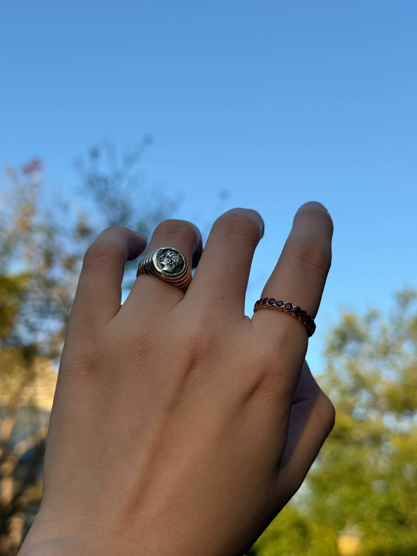 BVLGARI MONETE 18K Gold Coin Ring — back