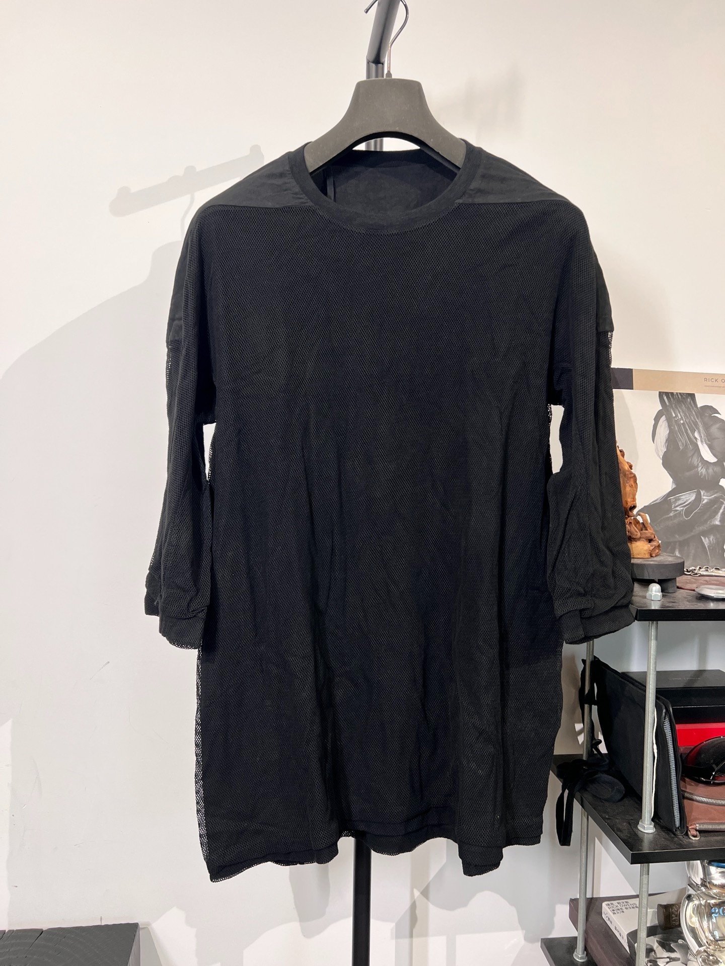 Boris Bidjan Saberi 11by bbs Mesh Three-Quarter Sleeve T-shirt