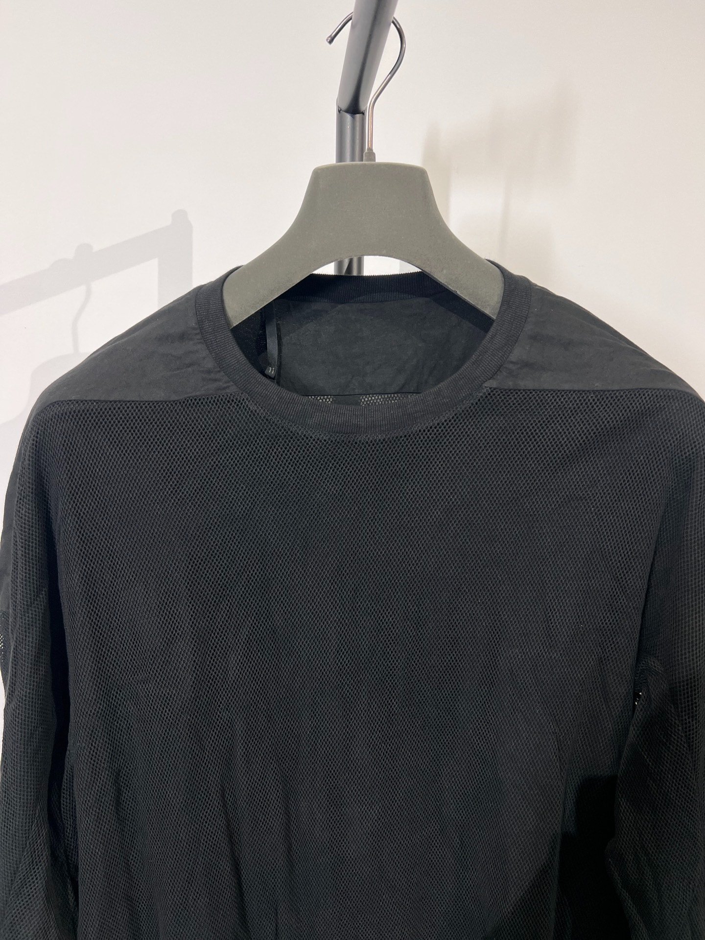 Boris Bidjan Saberi 11by bbs Mesh Three-Quarter Sleeve T-shirt — back