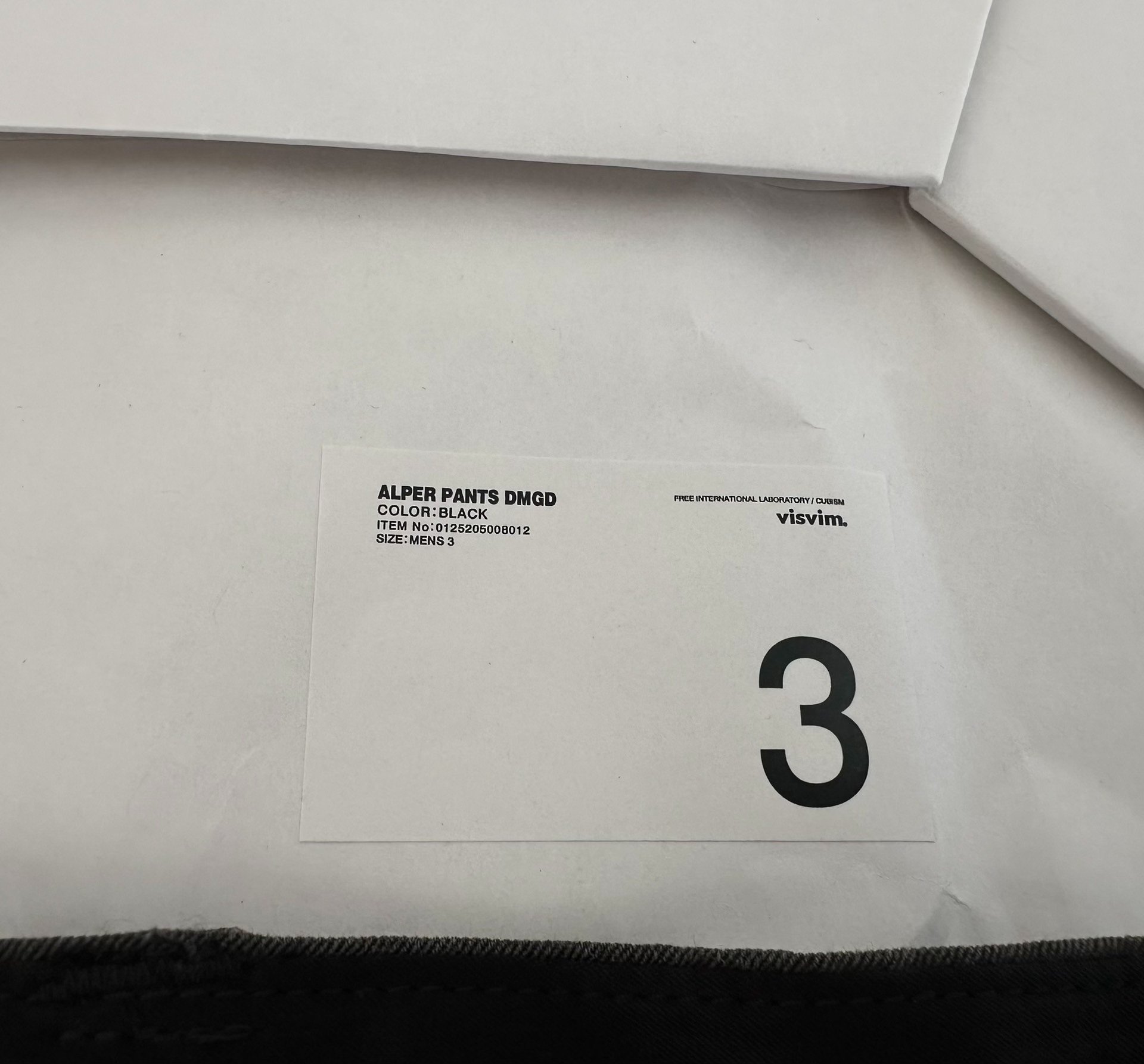VISVIM 25AW ALPER PANTS DMGD — back