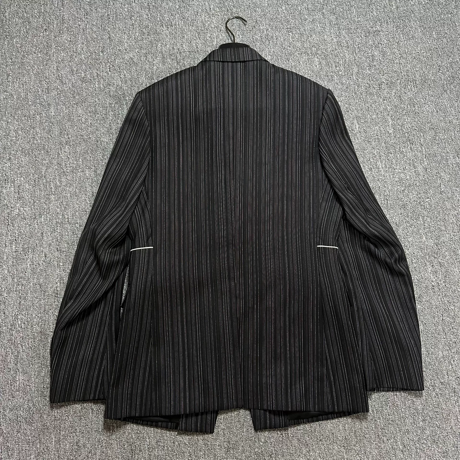 Dior Homme Black Striped Formal Suit — label
