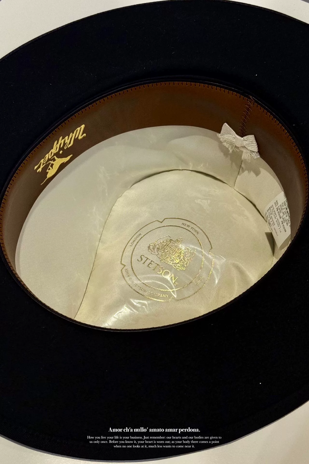 Yohji Yamamoto x Stetson Limited Hat — back