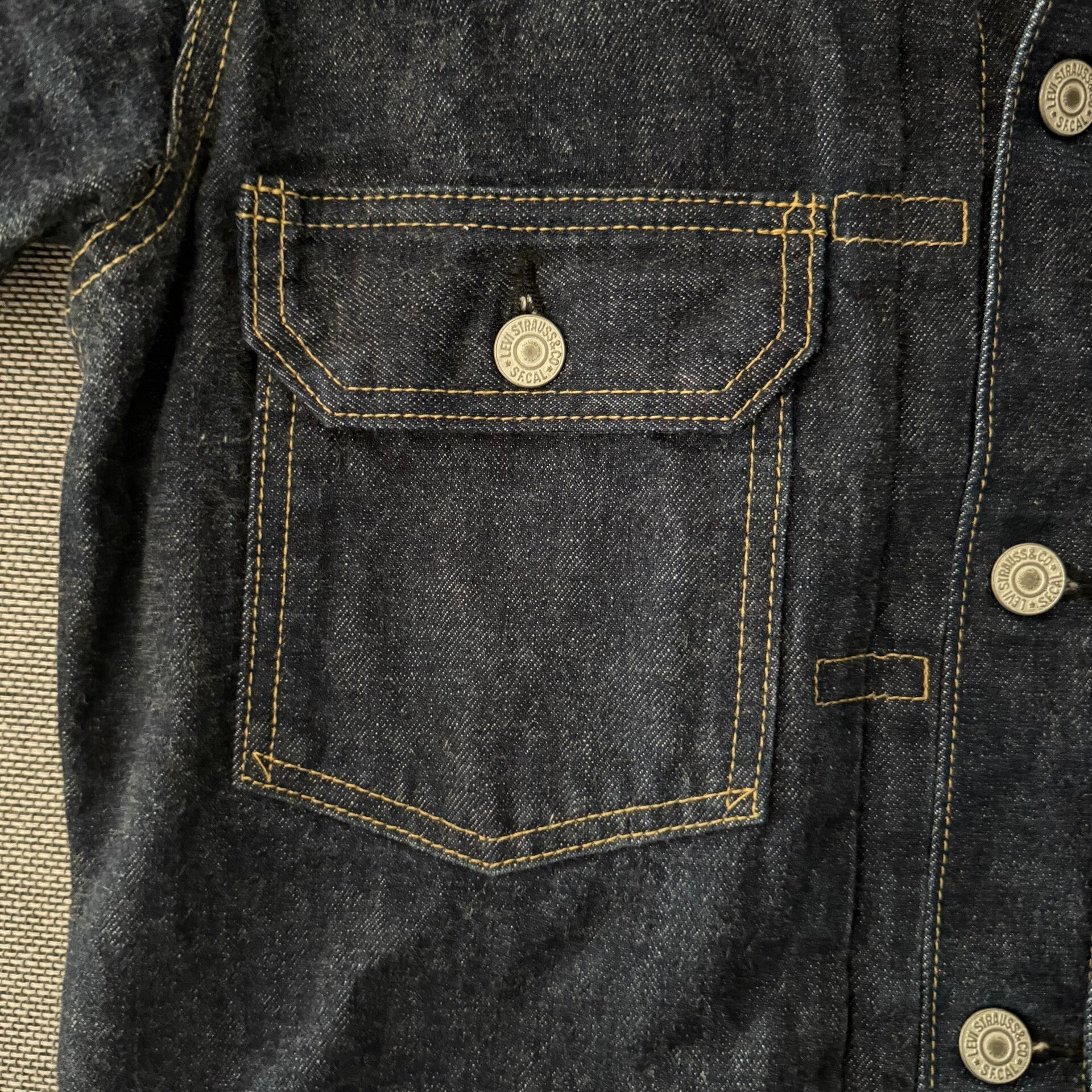 Levi's LVC507 J22 Denim Jacket — label