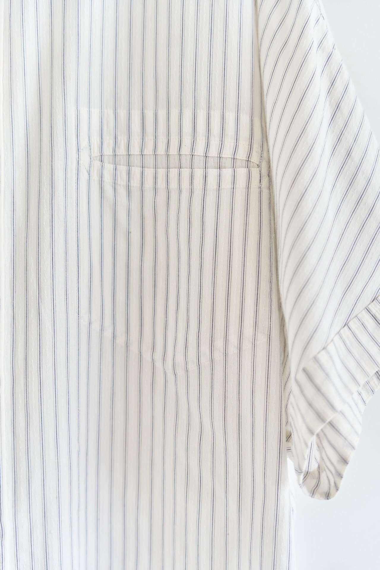 Yohji Yamamoto 24SS Striped White Shirt — label