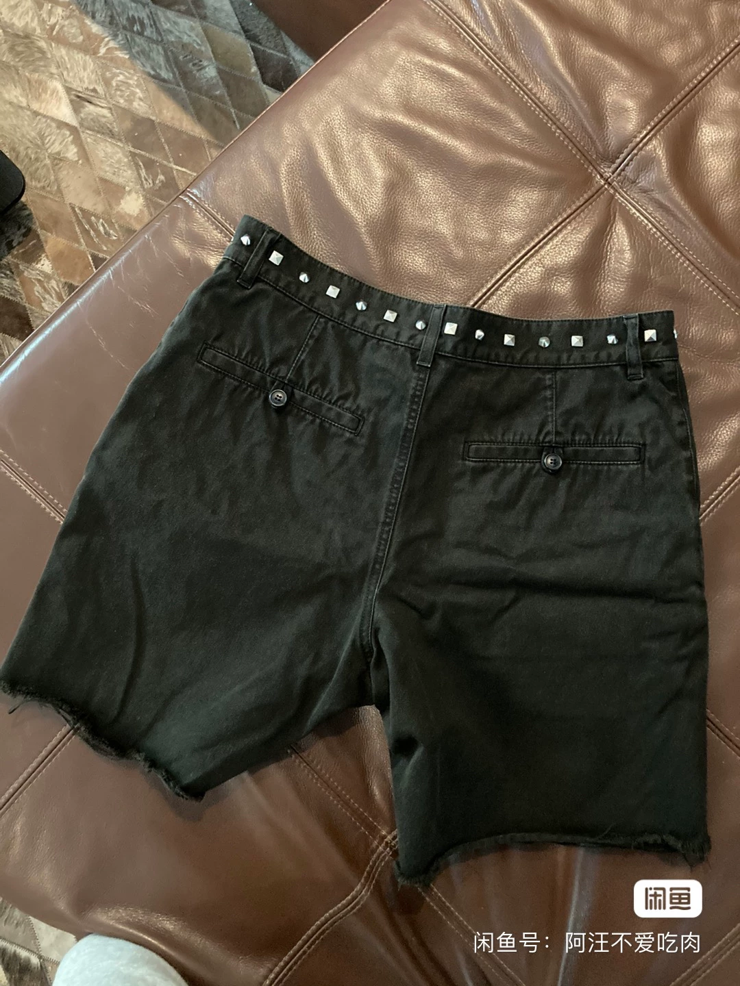Saint Laurent SLP Distressed Shorts 46 — front