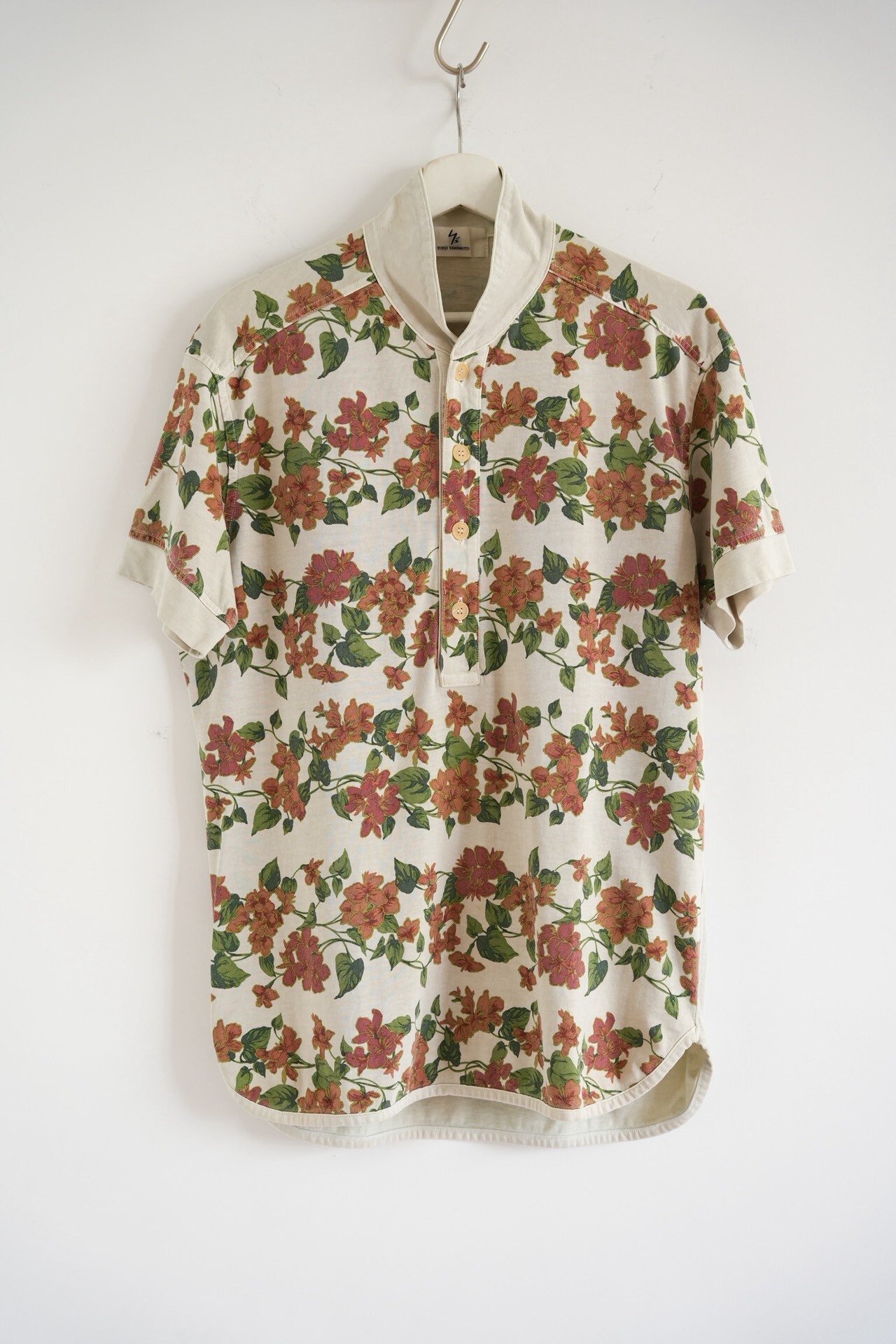 Yohji Yamamoto 00s All-over Floral Polo