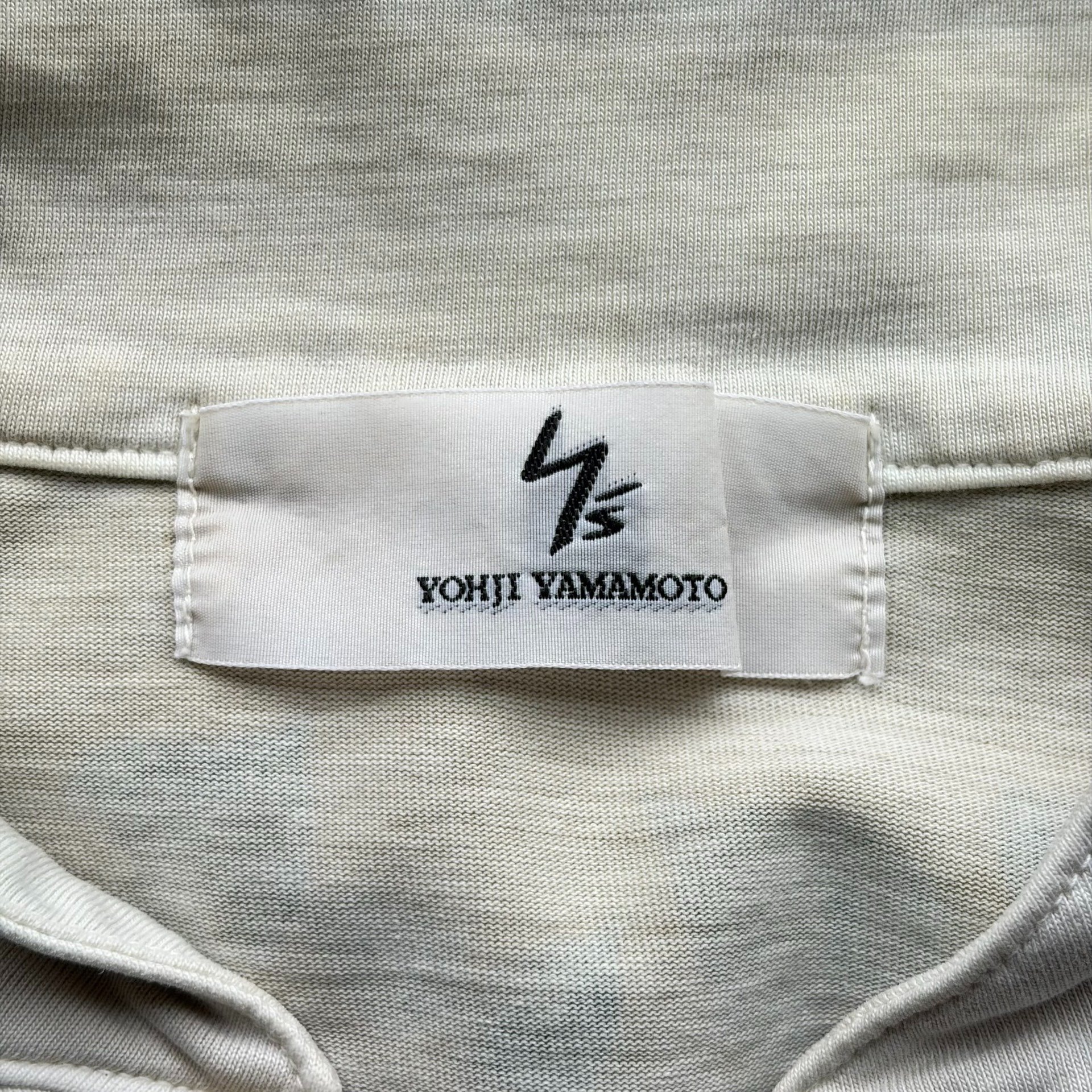 Yohji Yamamoto 00s All-over Floral Polo — label
