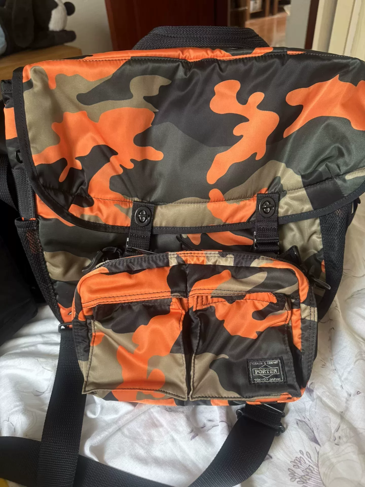PORTER Camouflage Single-Shoulder Bag — front