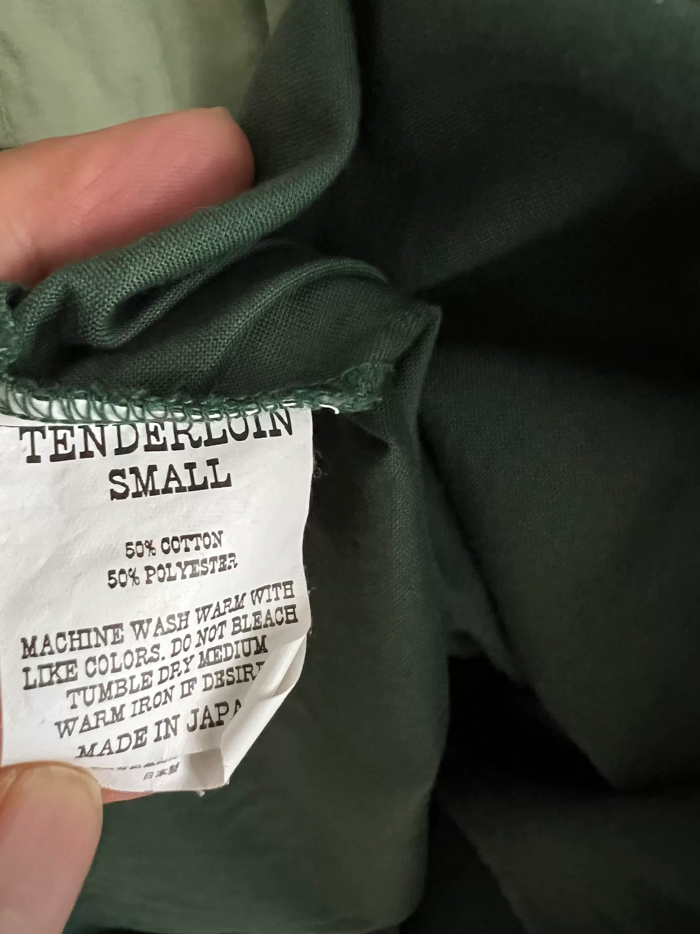 Rare Japan-Made Patched Workwear Shirt — label