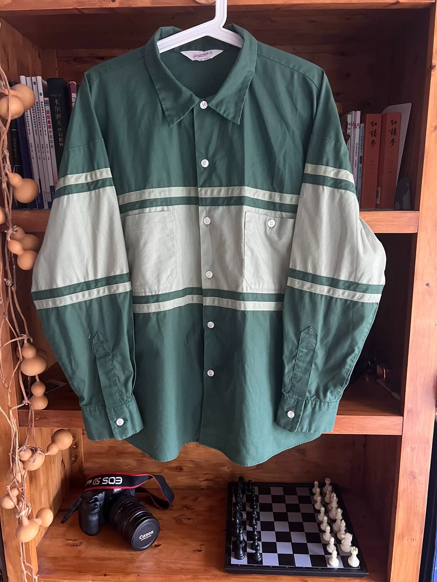 Rare Japan-Made Patched Workwear Shirt