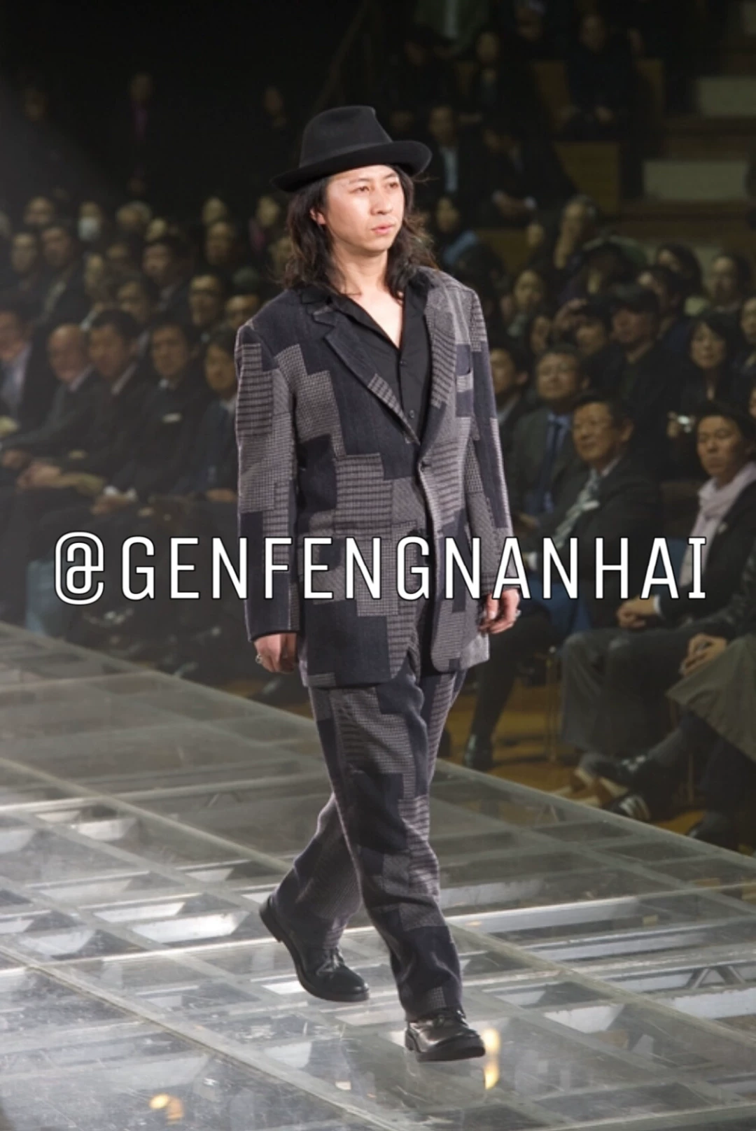 Yohji Yamamoto 10AW Patchwork Wool Blazer — detail