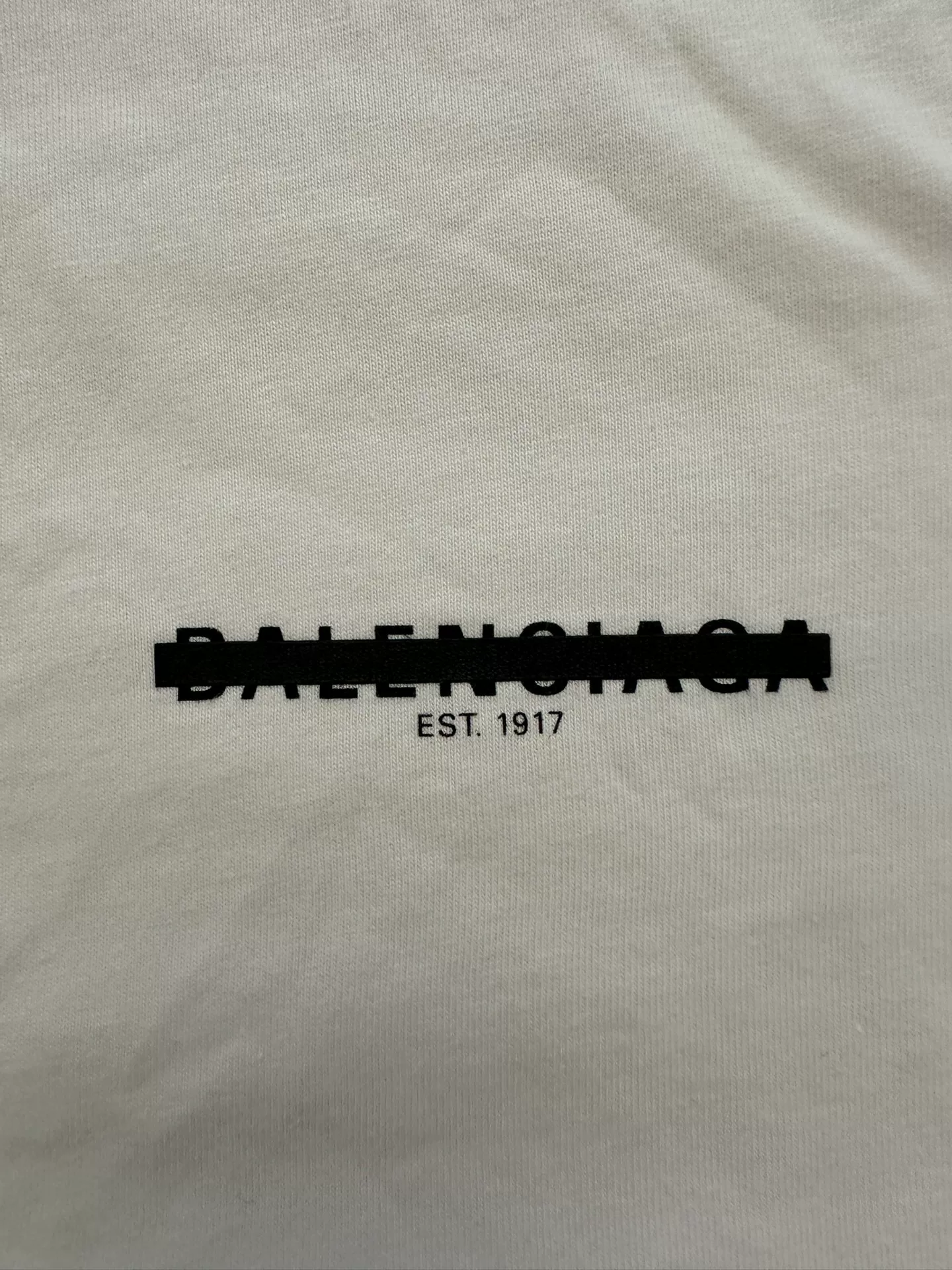 Balenciaga Logo Print Loose Short-Sleeve T-Shirt — detail