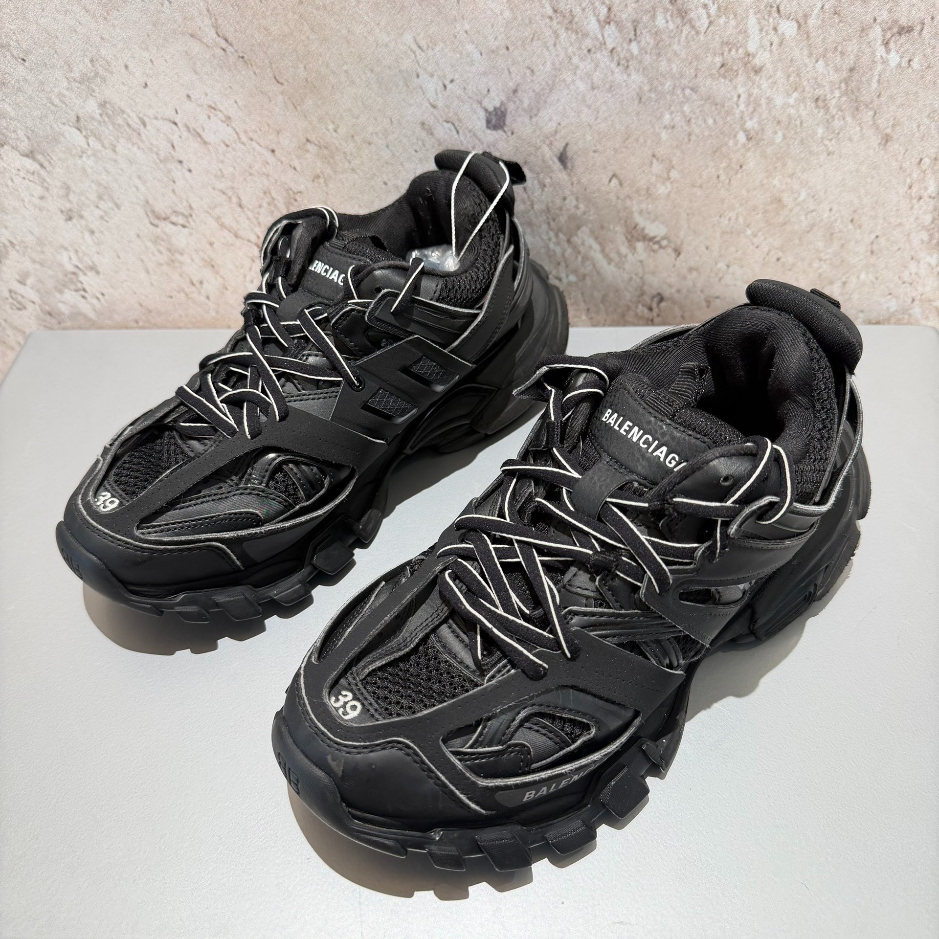 Balenciaga Track Black Dad Shoes Size 39