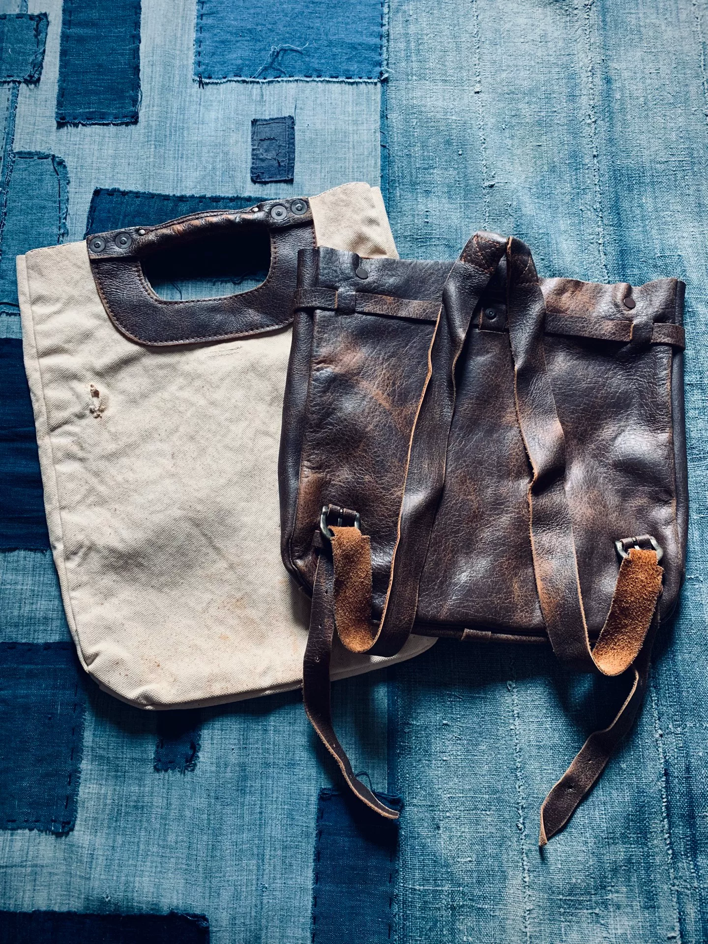 Kapital Calf Leather 2-Way Limited Bag — back