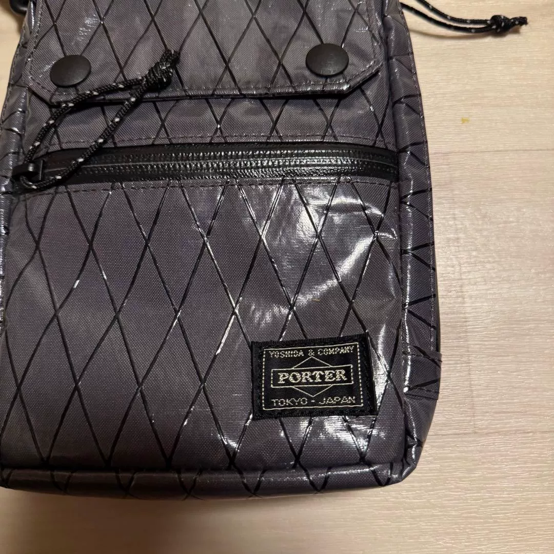 PORTER X-PAC X-20 Grid Crossbody Bag — front