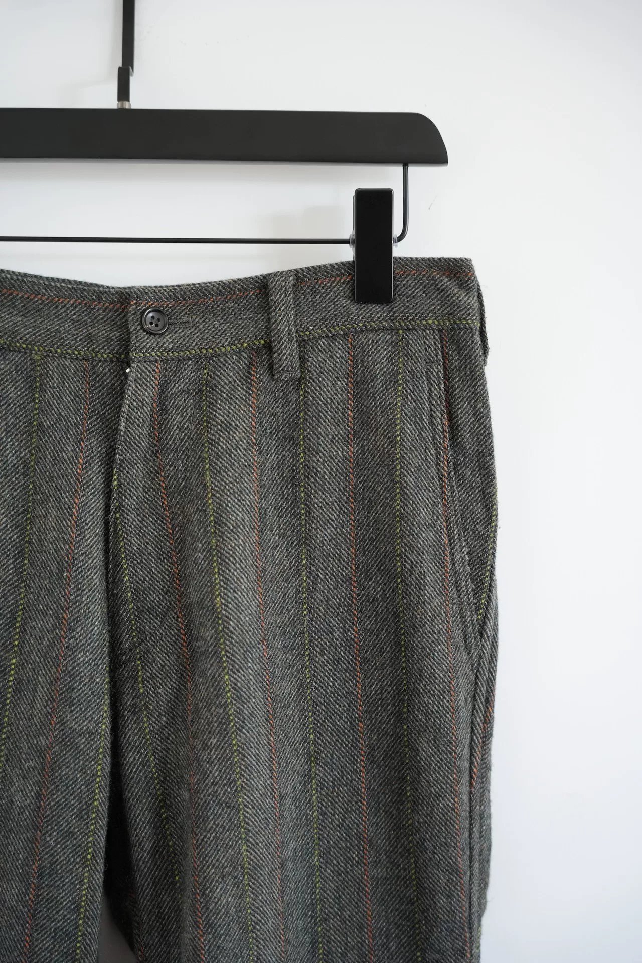 Comme des Garçons 06AW Striped Tweed Trousers — detail