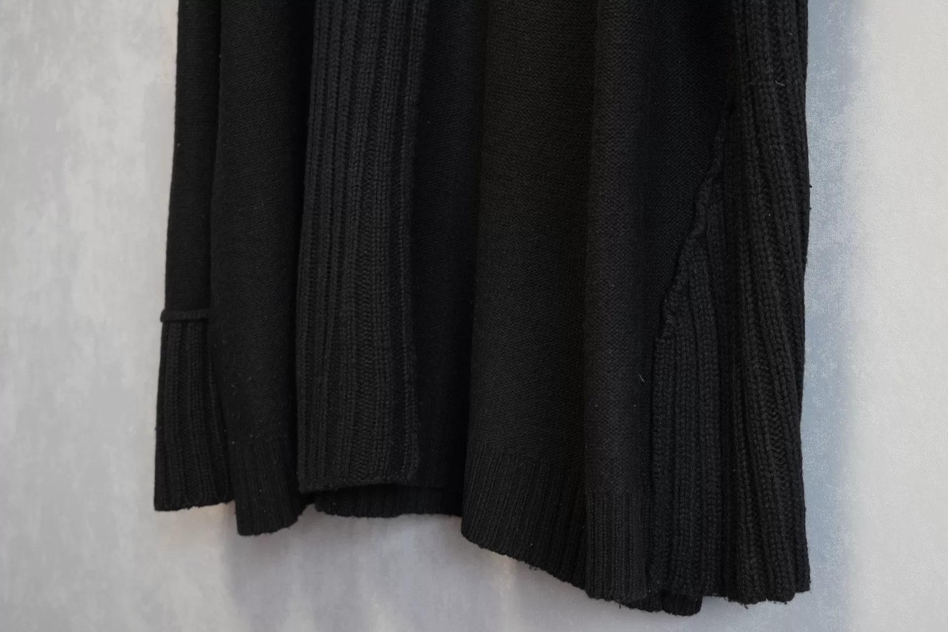 Yohji Yamamoto 19AW Runway Spliced Sweater — label