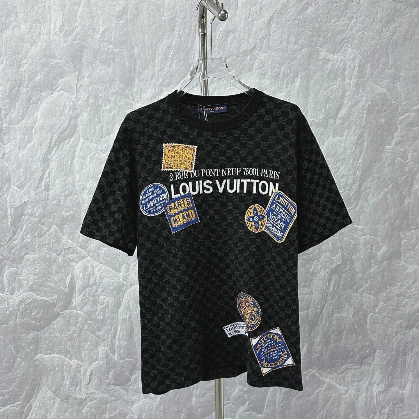 Louis Vuitton Damier Monogram Knit T-Shirt