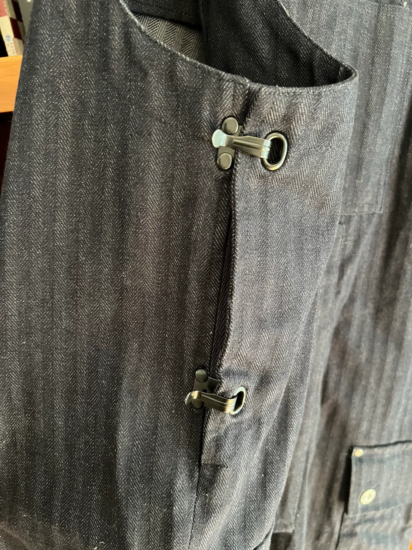 Nigel Cabourn Herringbone Overalls — label