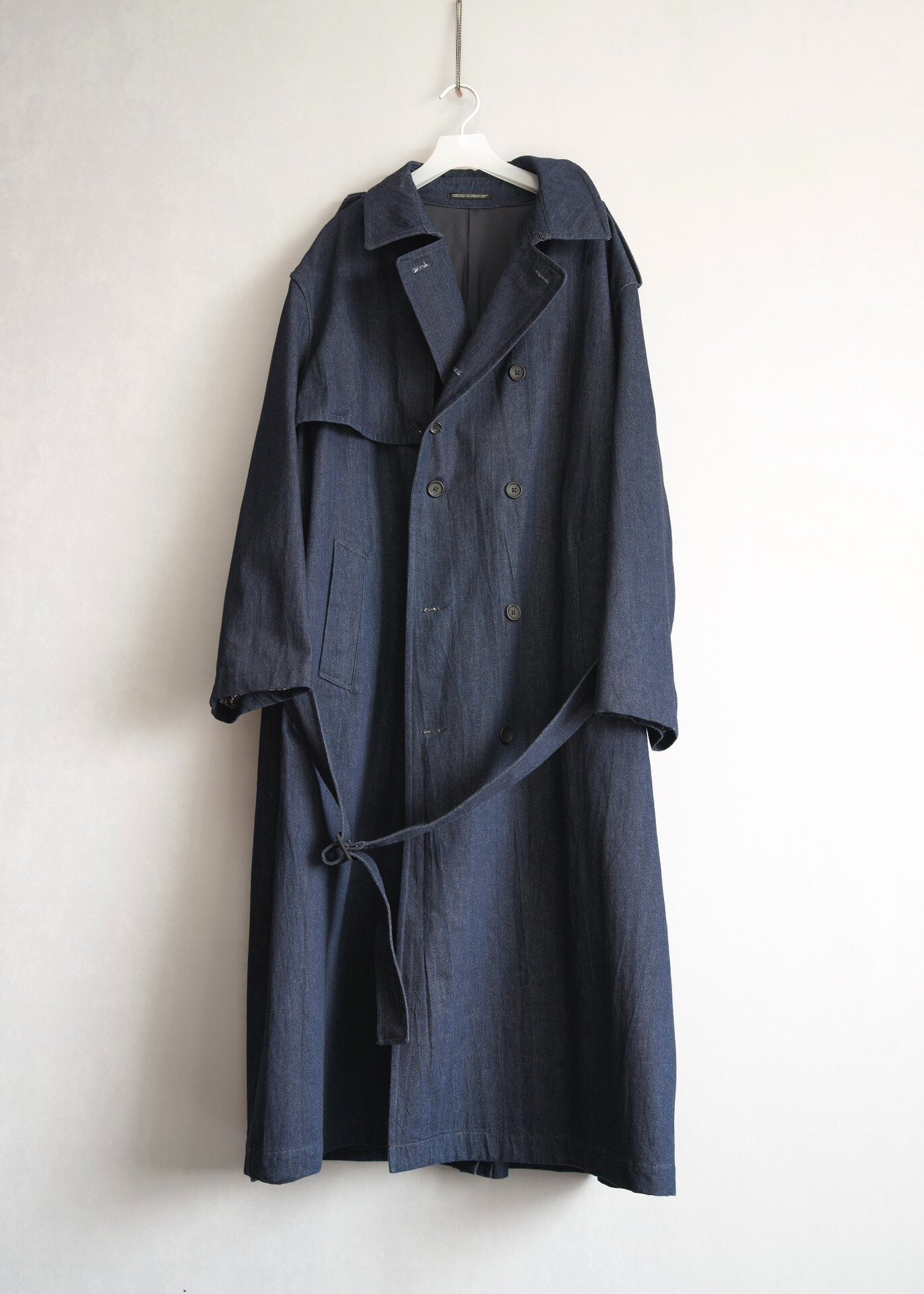 Yohji Yamamoto 23AW Double-breasted Military Coat — label