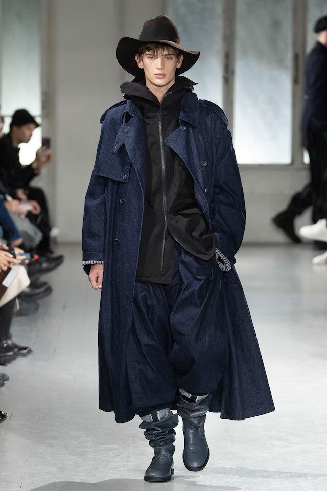 Yohji Yamamoto 23AW Double-breasted Military Coat — back