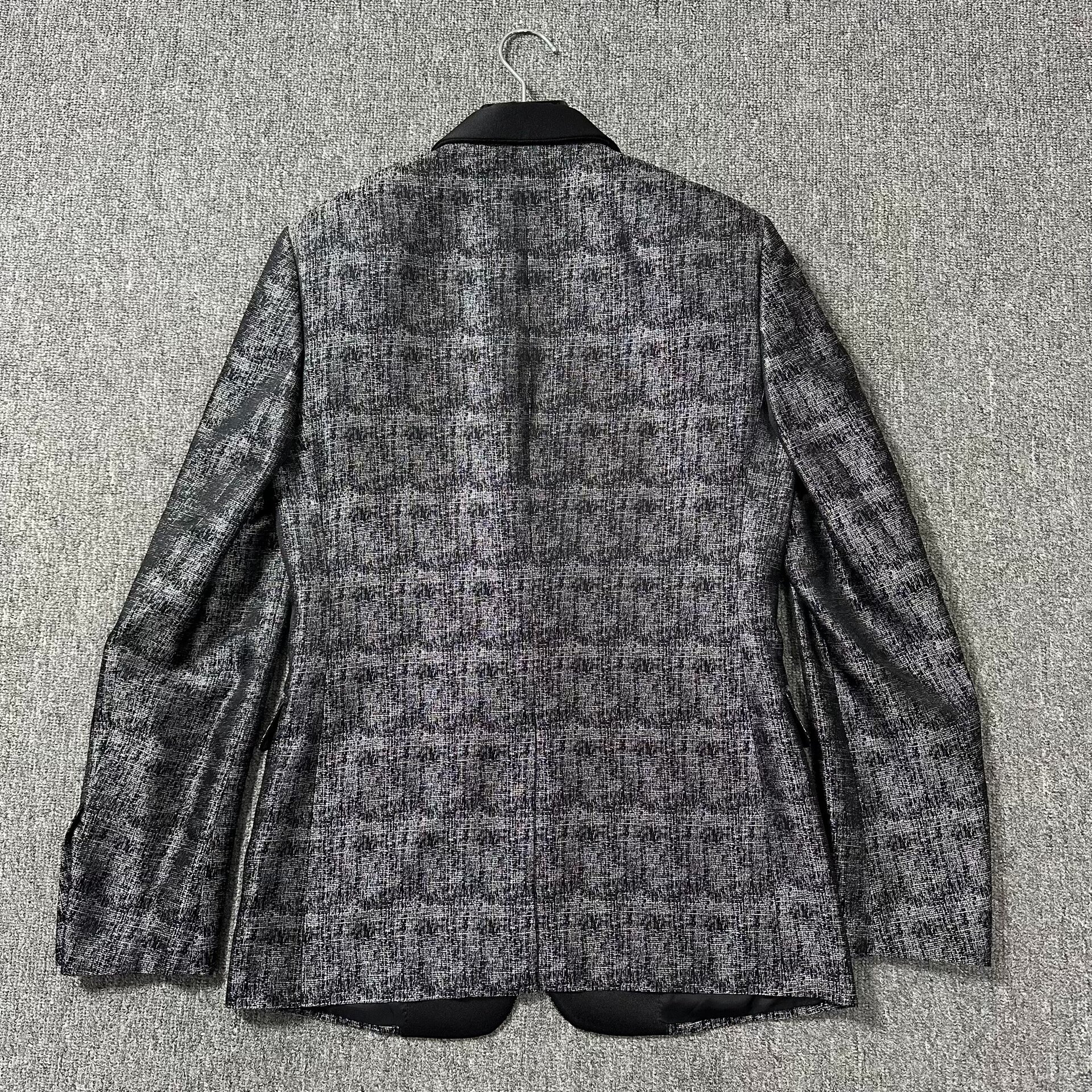 Dior Satin Shawl Collar Suit Jacket — back