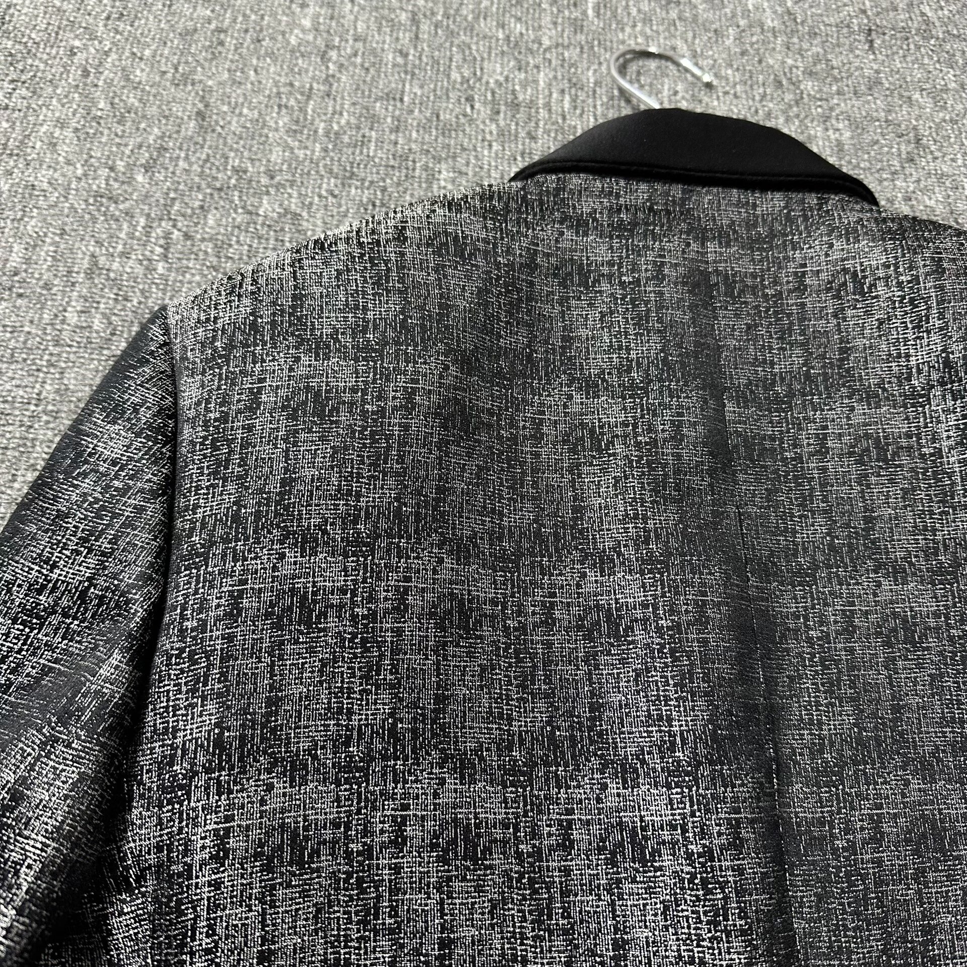 Dior Satin Shawl Collar Suit Jacket — label