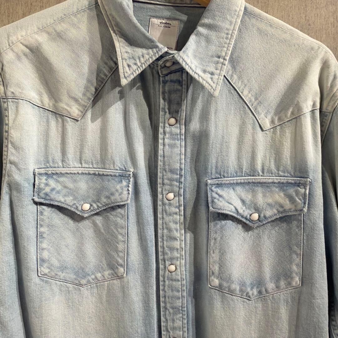 visvim 16SS SOCIAL SCULPTURE SHIRT DMGD — detail