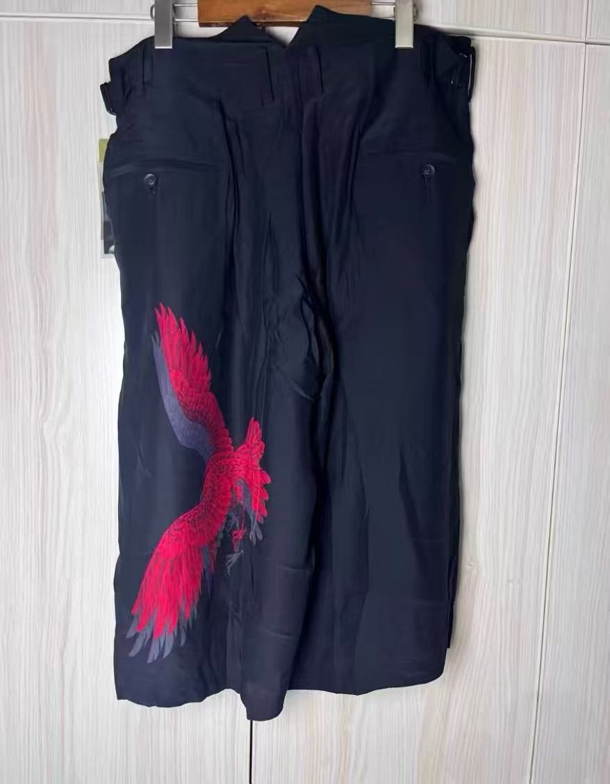 Yohji Yamamoto Silk Skirt-Pant Cropped — detail