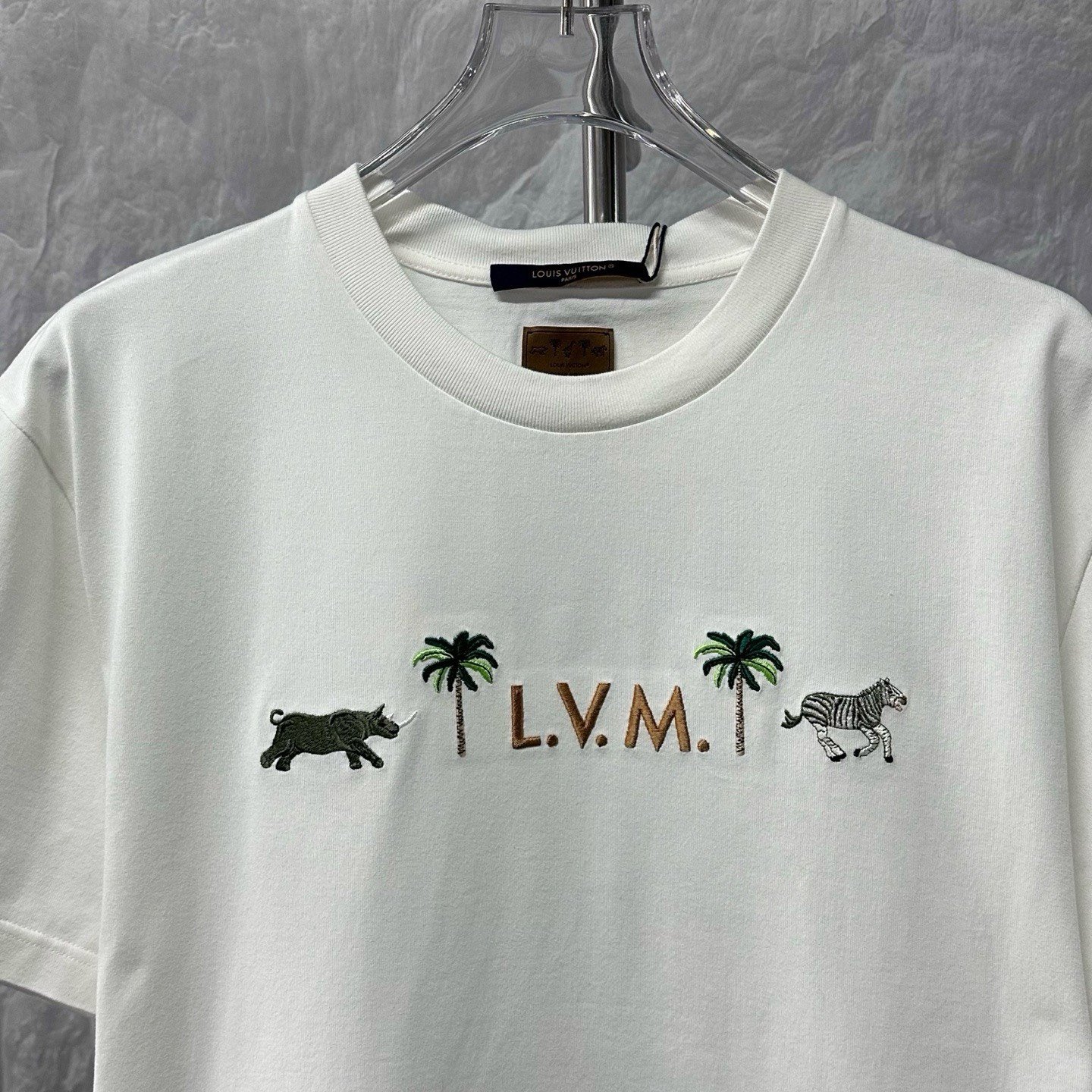 Louis Vuitton Darjeeling Limited Animal Embroidery T-Shirt — front