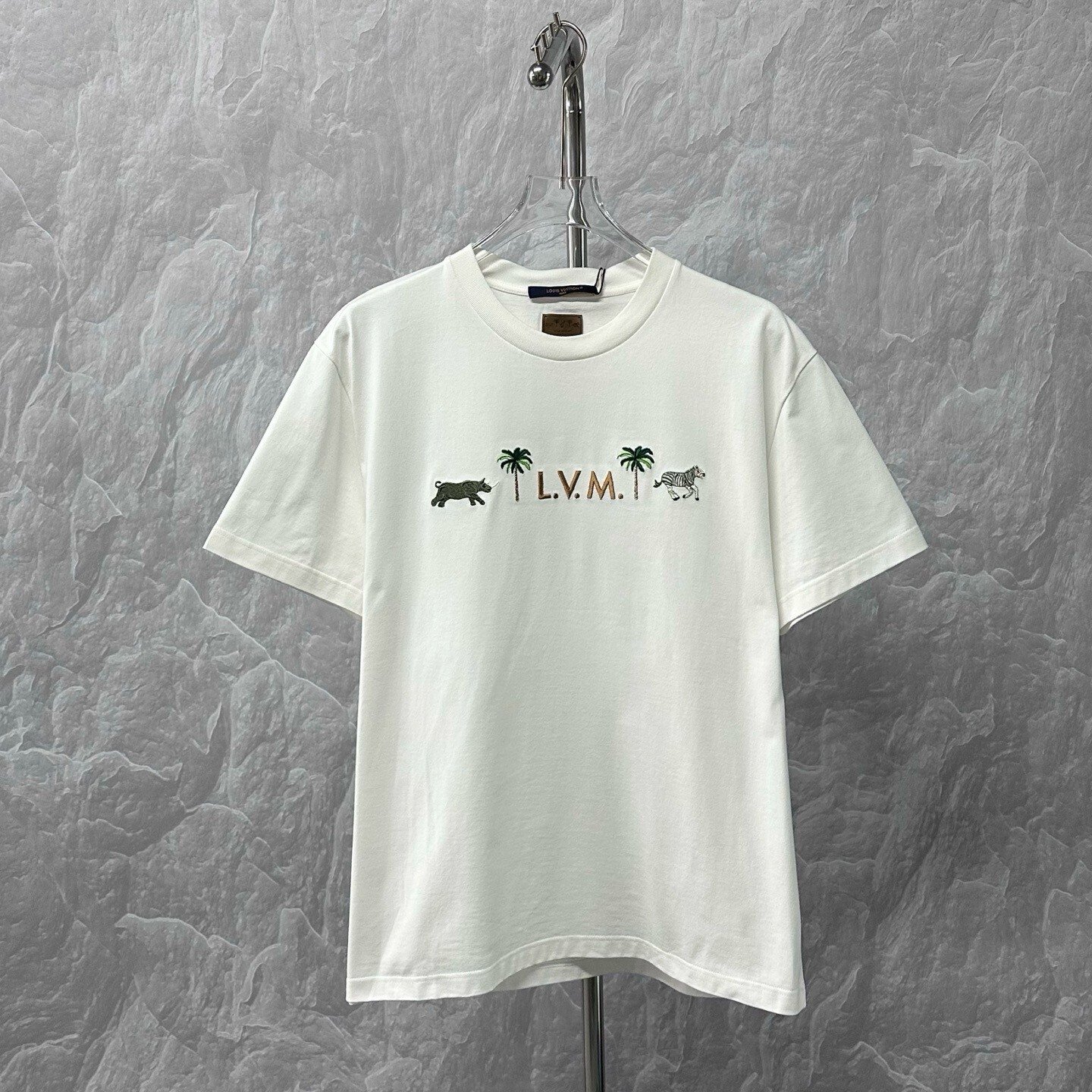 Louis Vuitton Darjeeling Limited Animal Embroidery T-Shirt