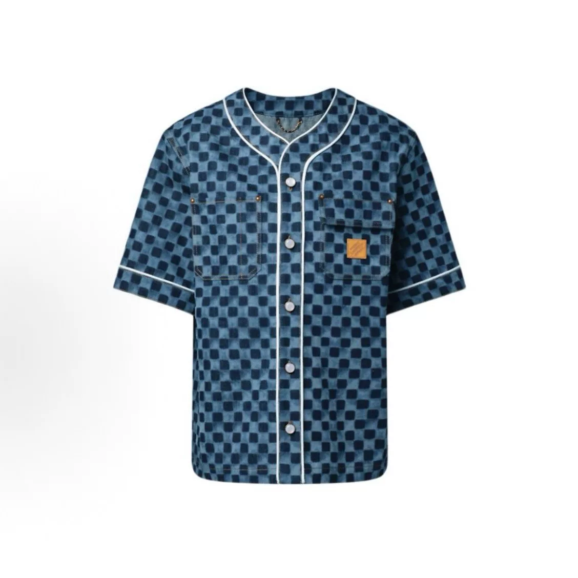 Louis Vuitton Nigo FW25 Checkered Denim Shirt