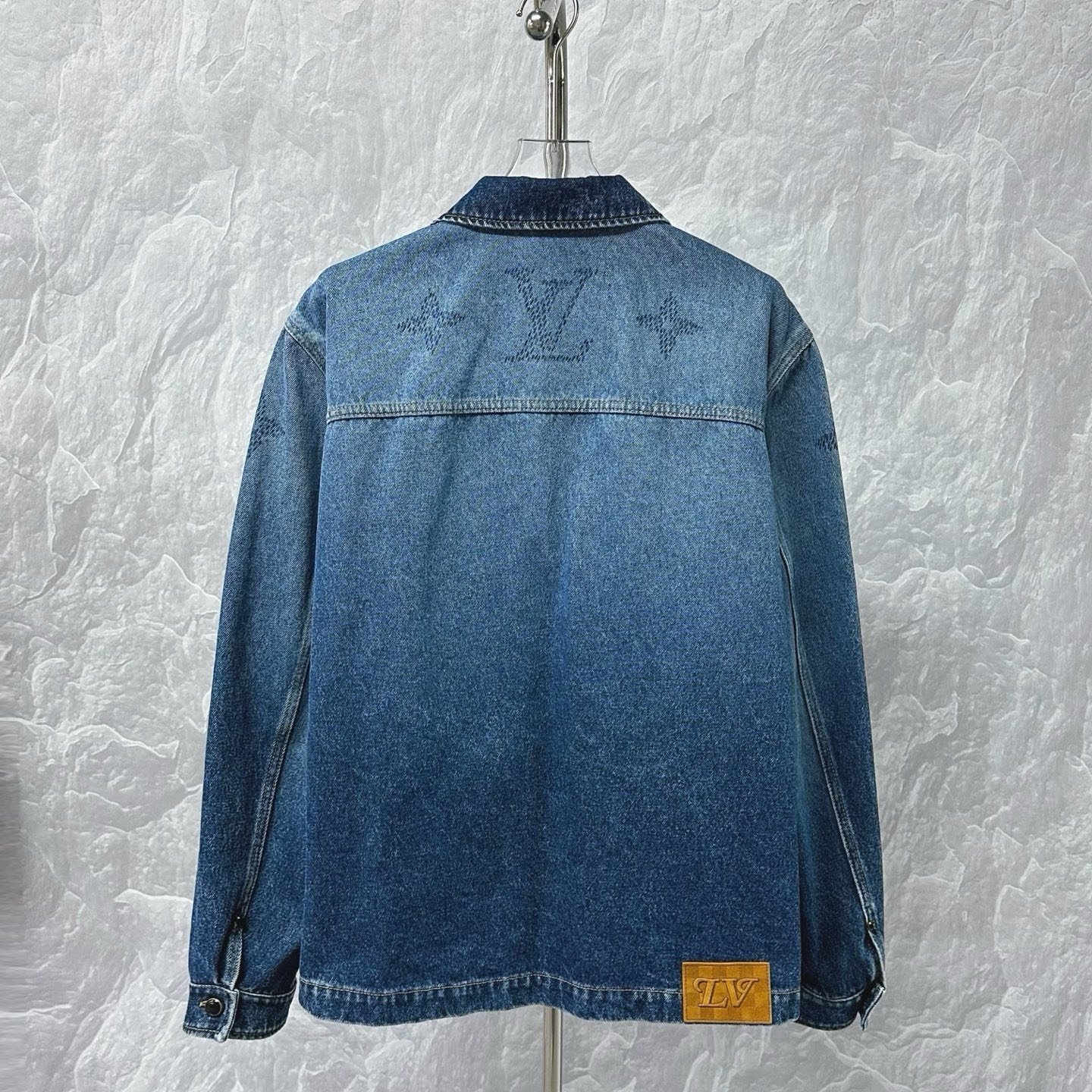 Louis Vuitton Gradient Logo Denim Jacket — back