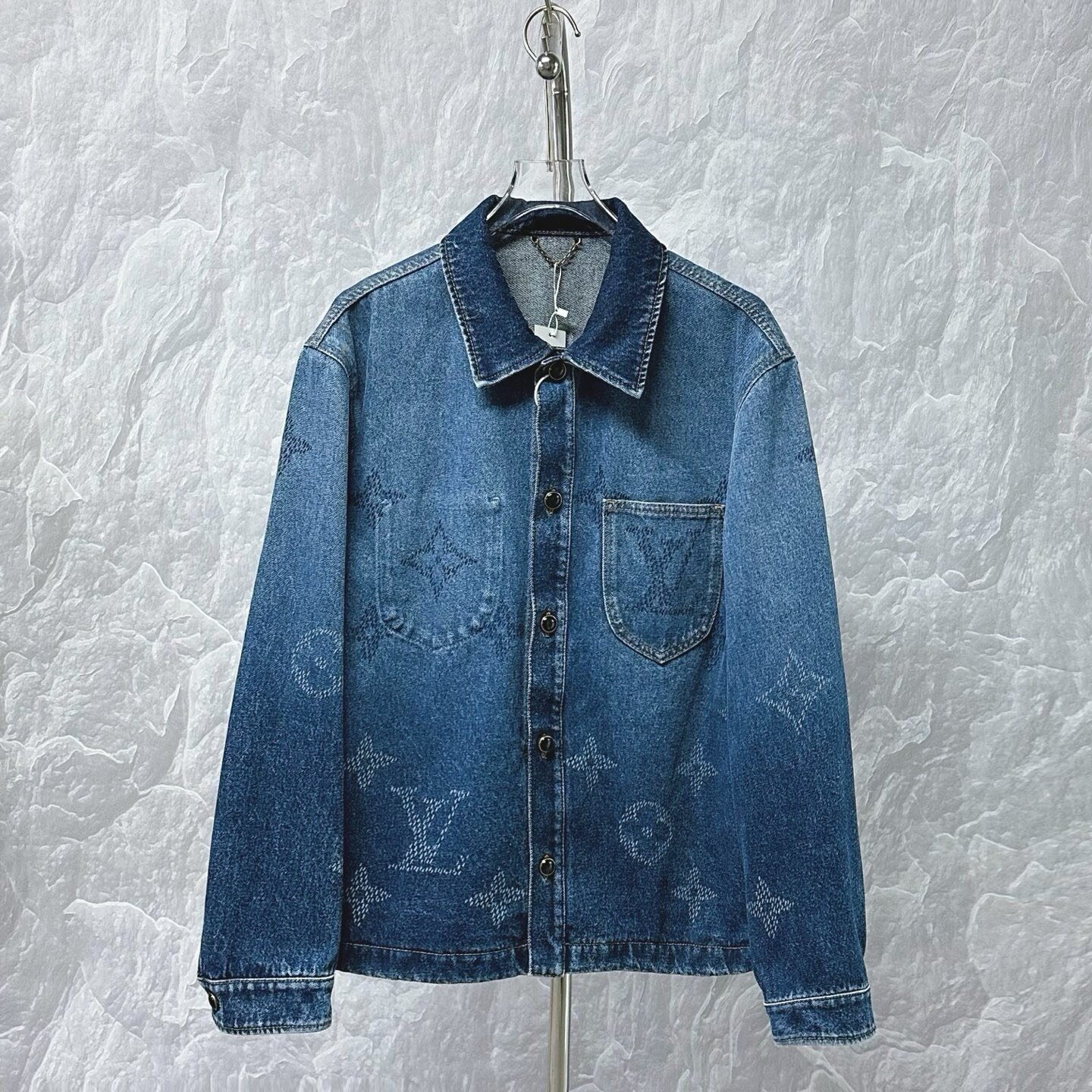Louis Vuitton Gradient Logo Denim Jacket