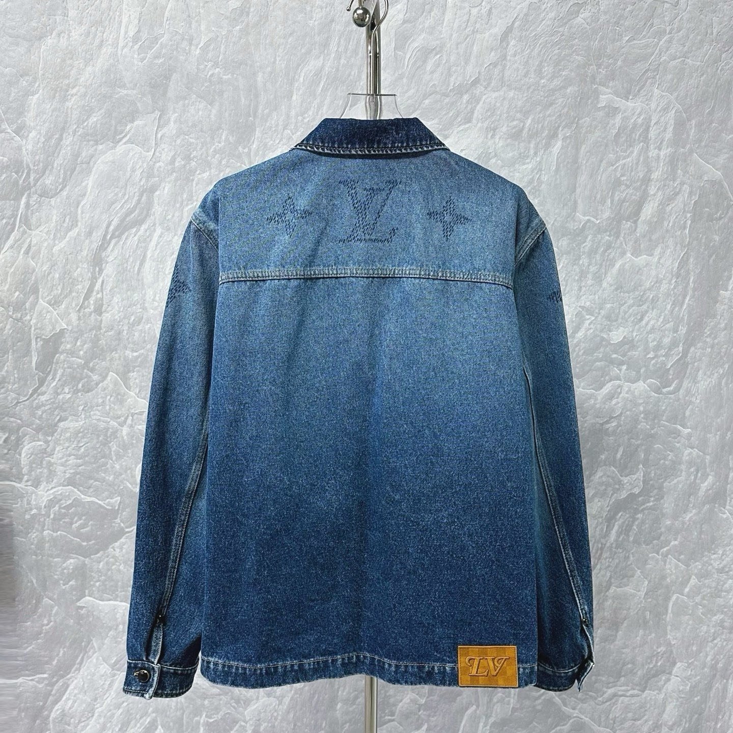 Louis Vuitton SS26 Gradient Logo Denim Jacket — back