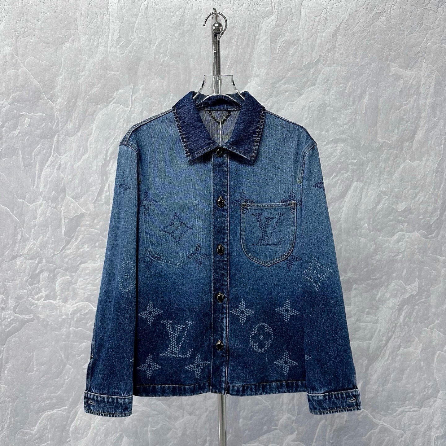 Louis Vuitton SS26 Gradient Logo Denim Jacket