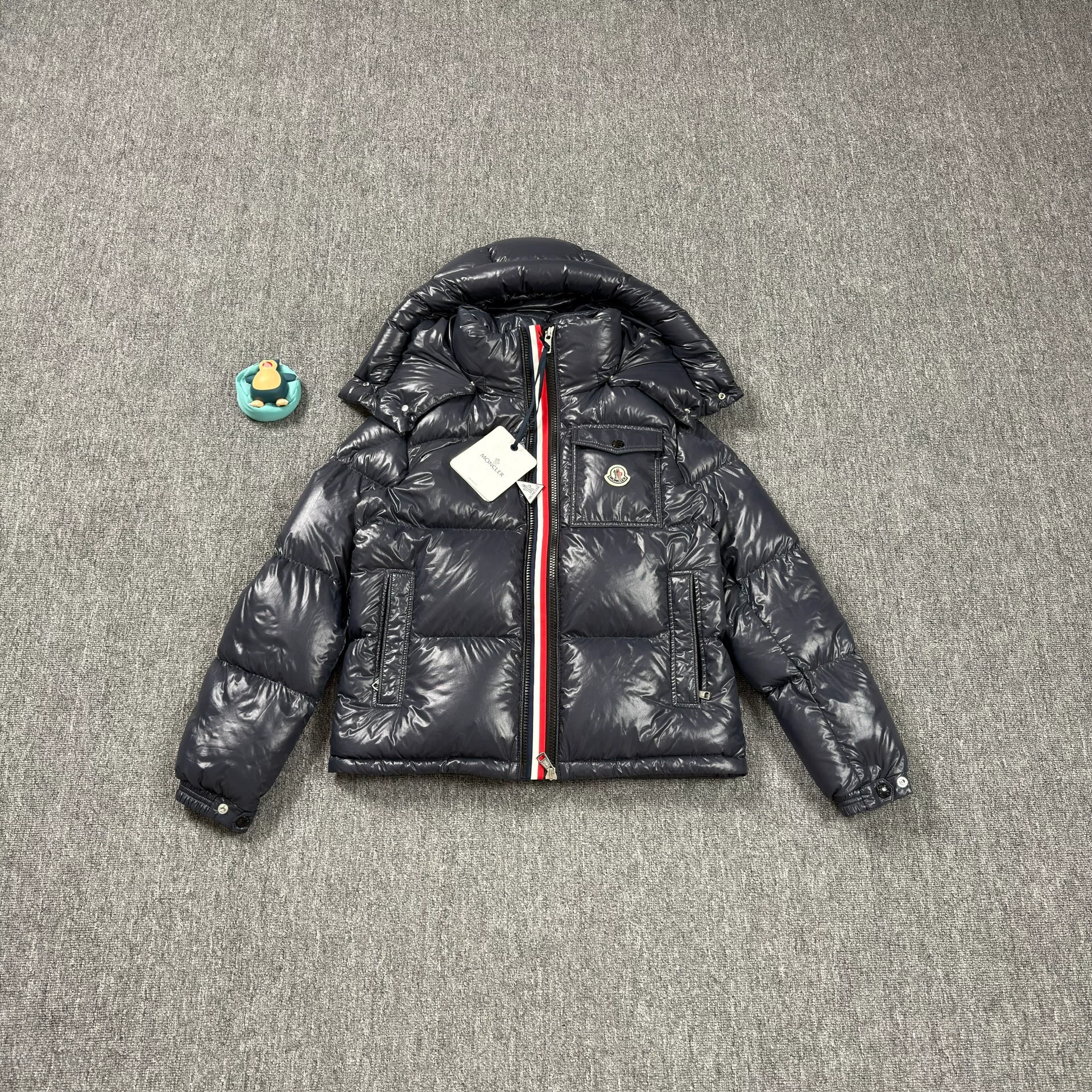 Moncler Midnight Blue Short Down Jacket