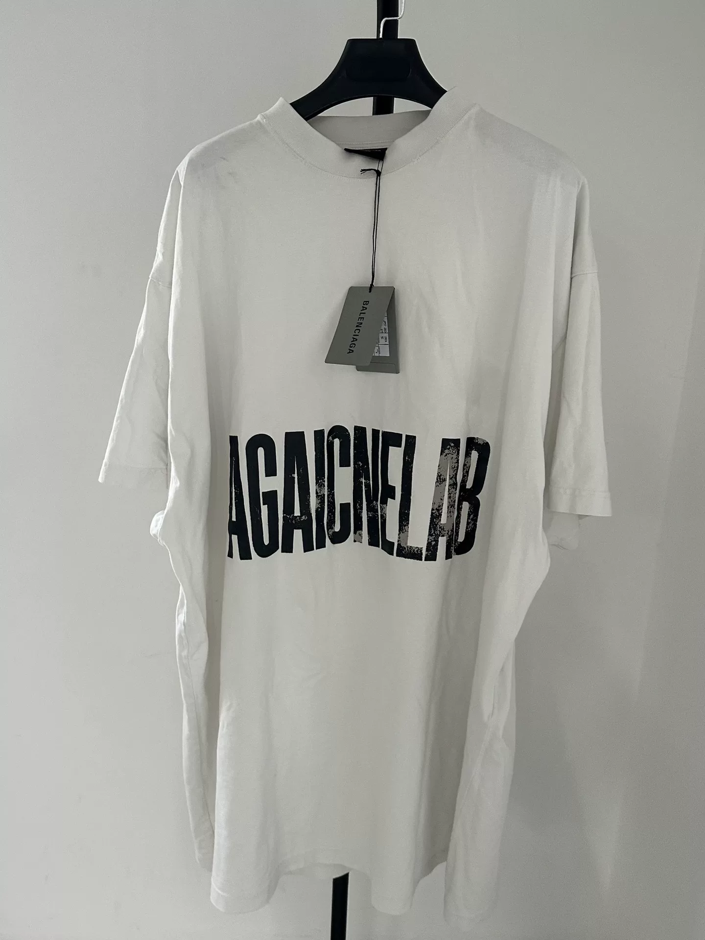Balenciaga Reversed Letter Oversized T-shirt