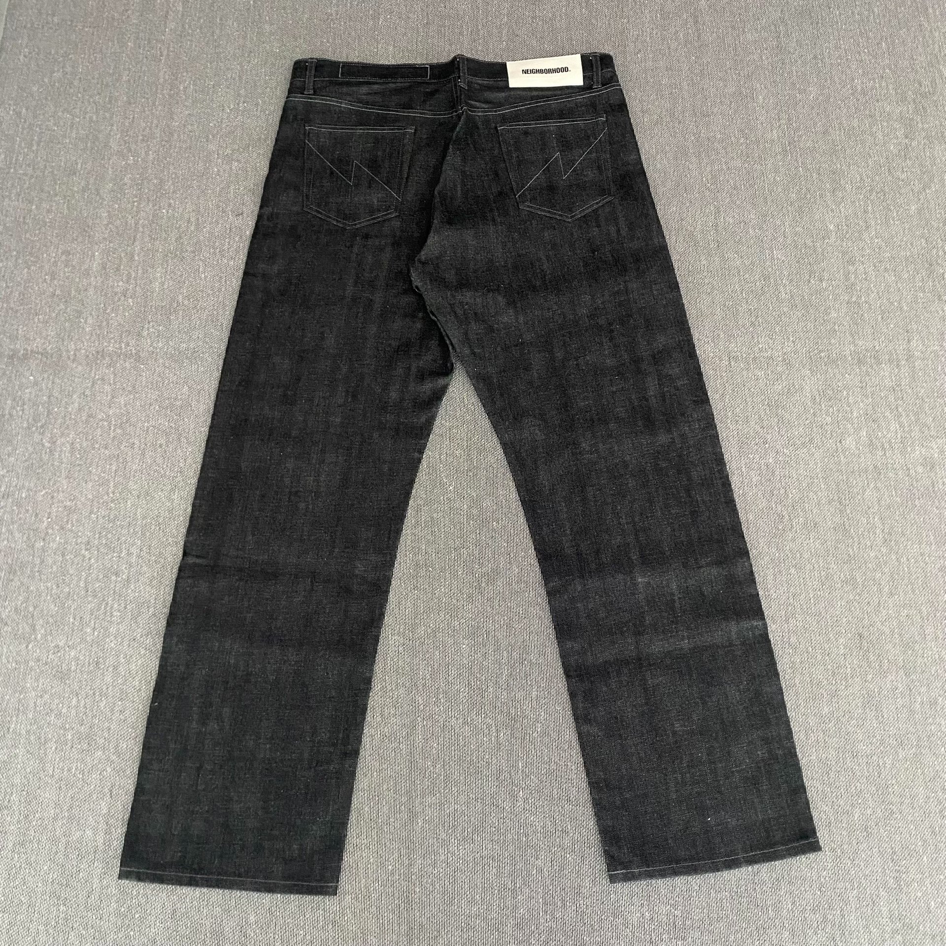 Neighborhood 25AW Basic Black Jeans — detail